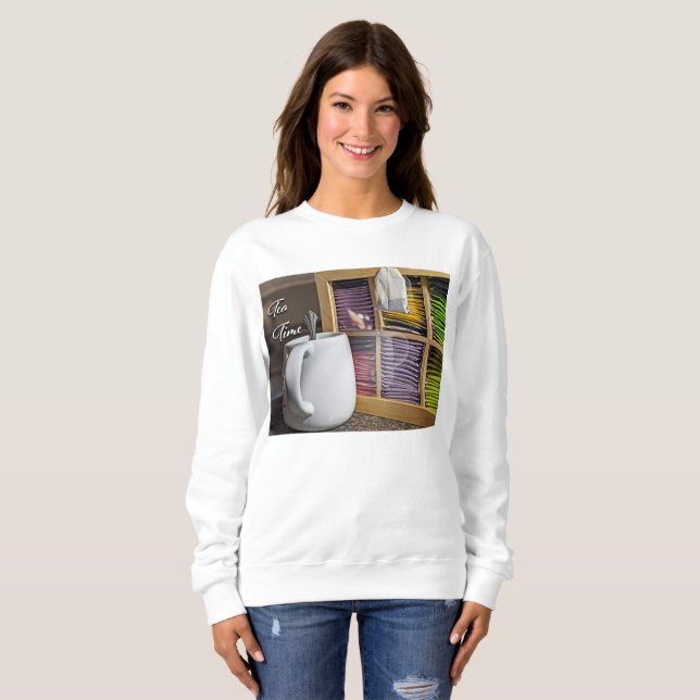 Sudadera Camiseta de fotos del té (Anverso completo)