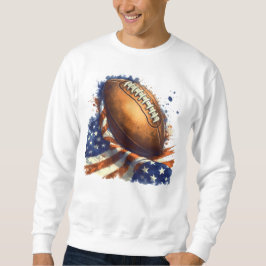 Sudadera Camiseta de fútbol americano de bandera de EE. UU.