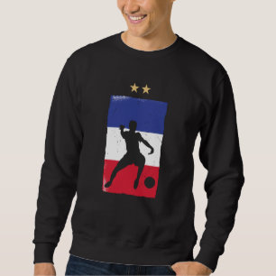 Sudadera Camiseta de fútbol de Francia Fan de fútbol bander