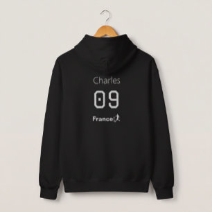 Sudadera Camiseta de fútbol de Francia personalizada con no