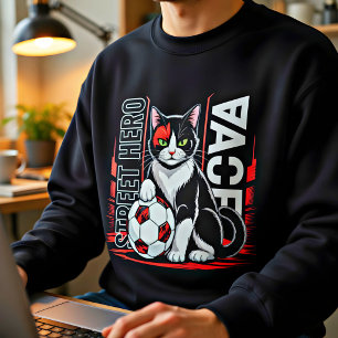 Sudadera Camiseta de Gato Amante del Fútbol – Regalo Divert