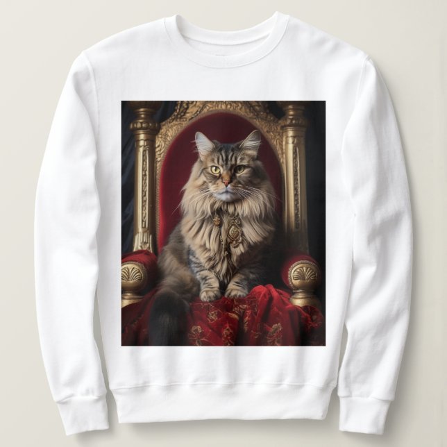 Sudadera Camiseta de gato para adultos - Regalo de amante d (Anverso del diseño)