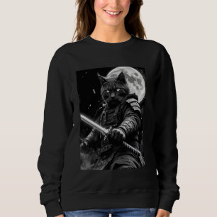 Sudadera Camiseta de Gatos de Arte Japonés Japón Guerrero G