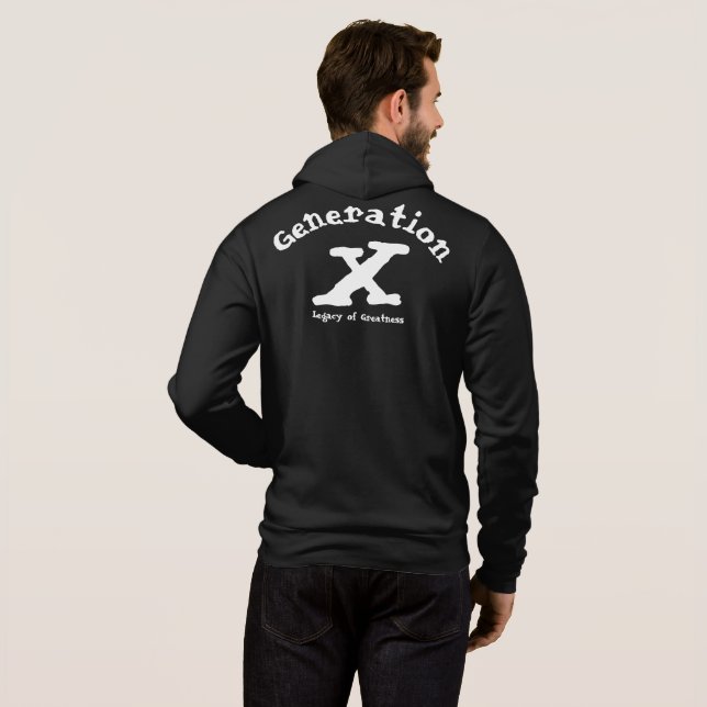 Sudadera Camiseta de Generación X (Reverso completo)