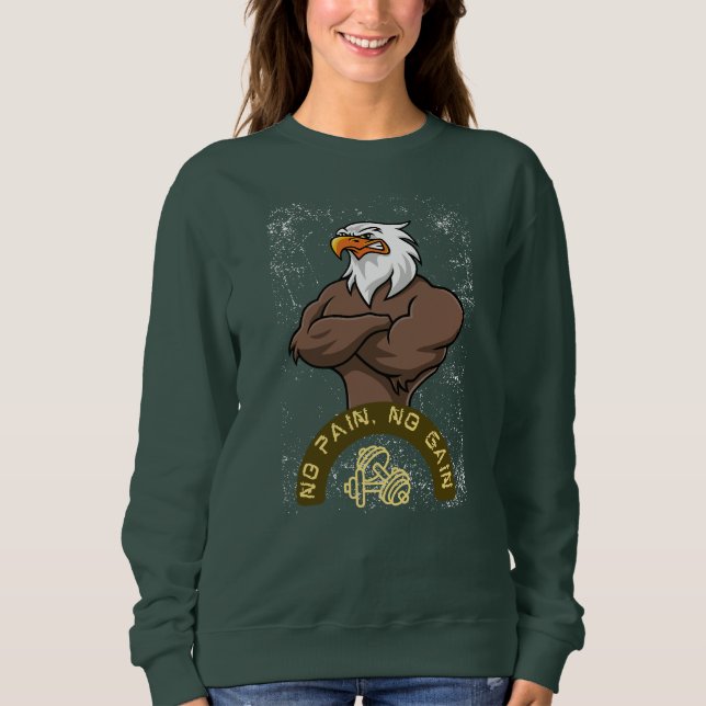 Sudadera camiseta de gimnasia para mujer (Anverso)