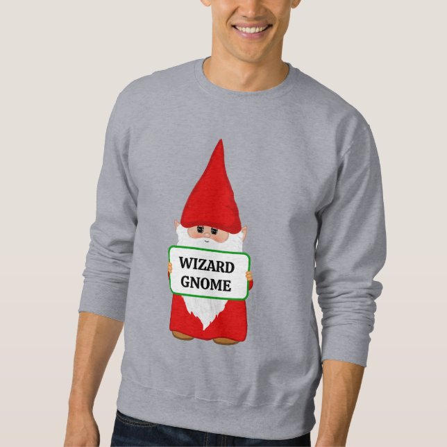 Sudadera Camiseta de Gnomo de Navidad Mago (Anverso)
