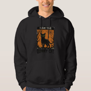 Sudadera Camiseta de grabado vintage de Halloween de gato p