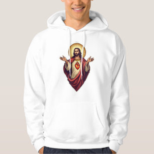 Sudadera Camiseta de grabado vintage de Jesús del Sagrado C