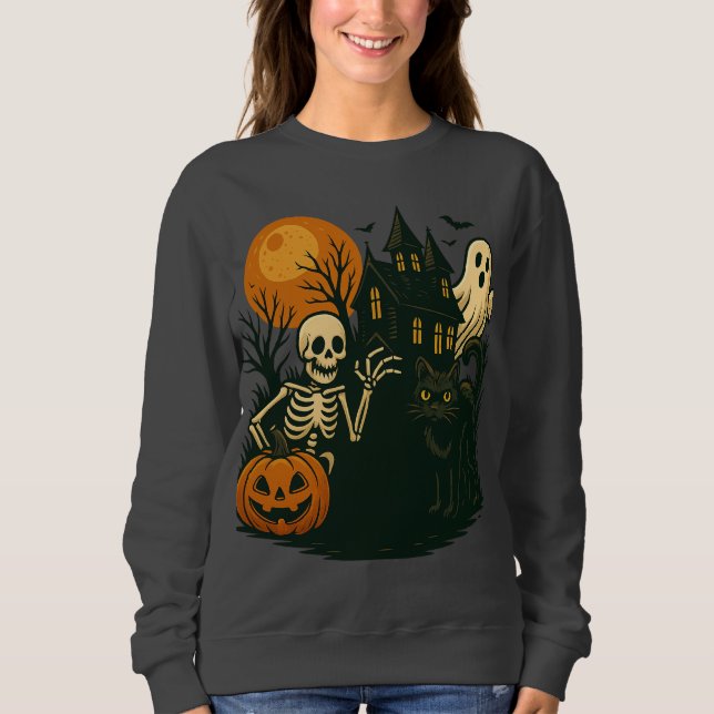 Sudadera Camiseta de Halloween (Anverso)