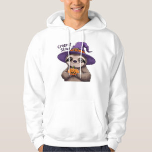 Sudadera Camiseta de Halloween de bruja perezosa linda � Cr