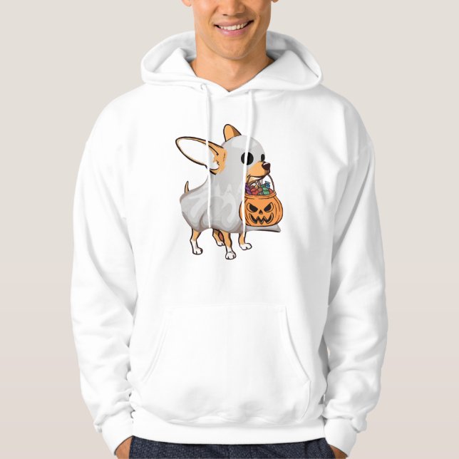 Sudadera Camiseta de Halloween de calabaza fantasma de Chih (Anverso)