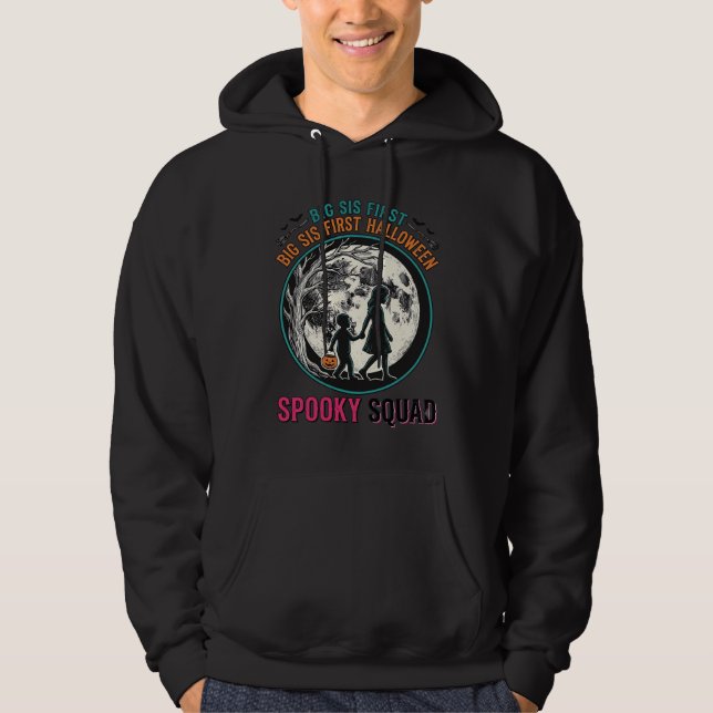 Sudadera Camiseta de Halloween de Hermana Mayor para su Pri (Anverso)