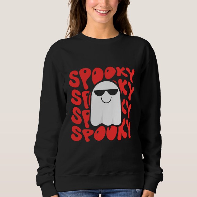 Sudadera Camiseta de Halloween espeluznante (Anverso)