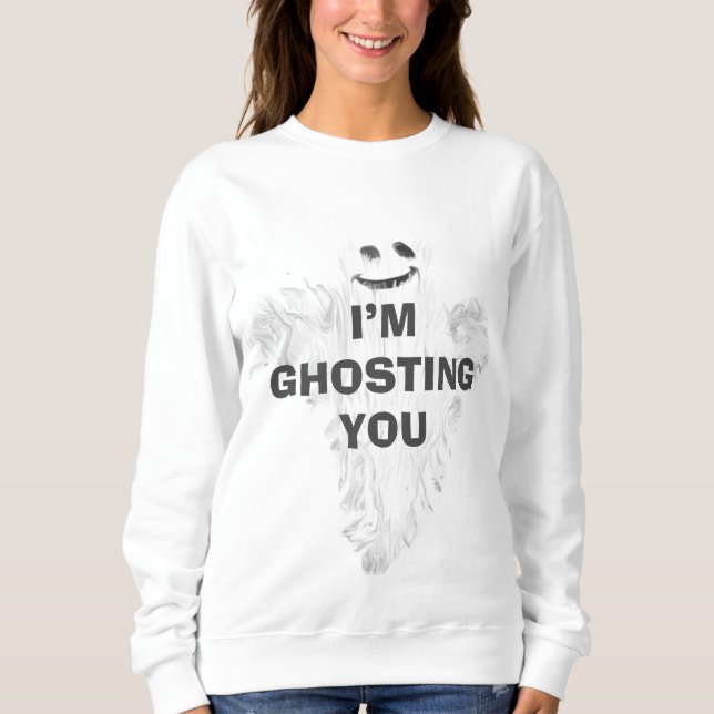 Sudadera Camiseta de Halloween fantasma (Anverso)