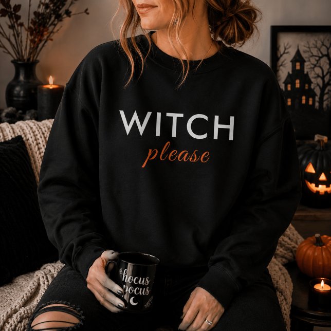 Sudadera Camiseta de Halloween Modern Witch Please – Tee de (Subido por el creador)