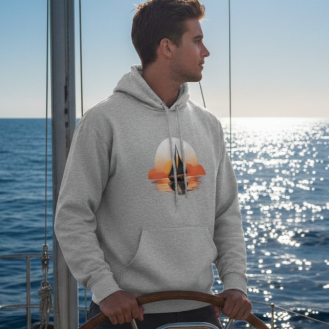 Sudadera Camiseta de hombre de barco de vela (Subido por el creador)