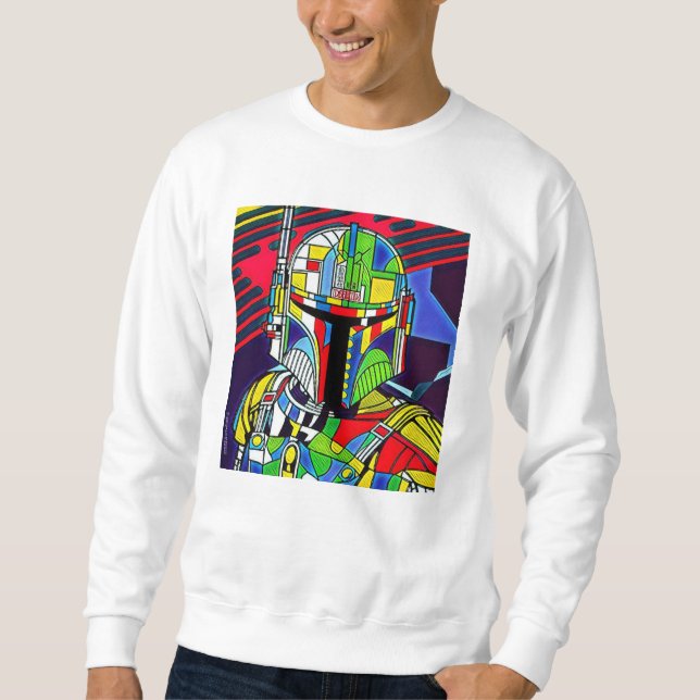 Sudadera Camiseta de Ilustracion de robot vector colorido (Anverso)