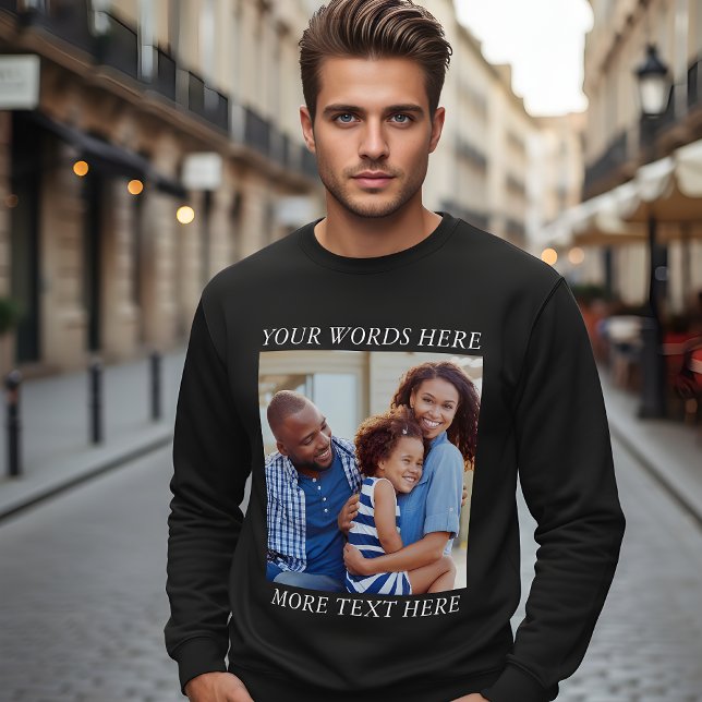 Sudadera Camiseta de imagen personalizada con texto editabl (Subido por el creador)