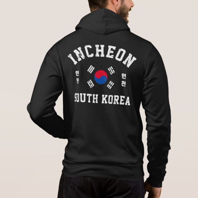 Sudadera Camiseta de Incheon Corea del Sur (Reverso)
