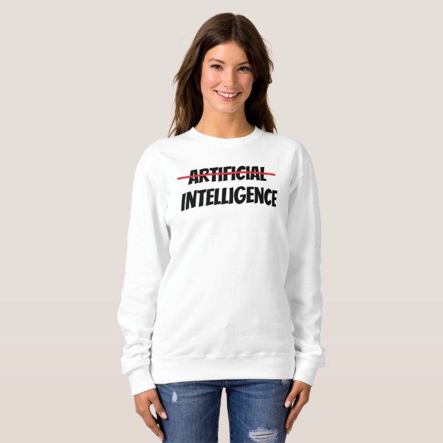 Sudadera Camiseta de inteligencia artificial (Anverso completo)