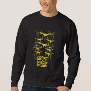 Sudadera Camiseta de Invasión de Drones Diseño de Enjambre