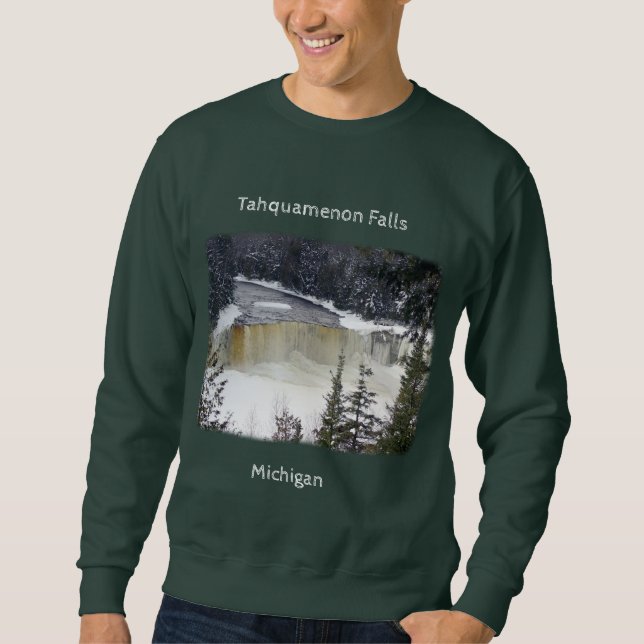 Sudadera Camiseta de invierno de Upper Tahquamenon Falls (Anverso)