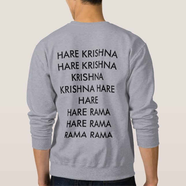Sudadera Camiseta de Krishna de las liebres (Reverso)