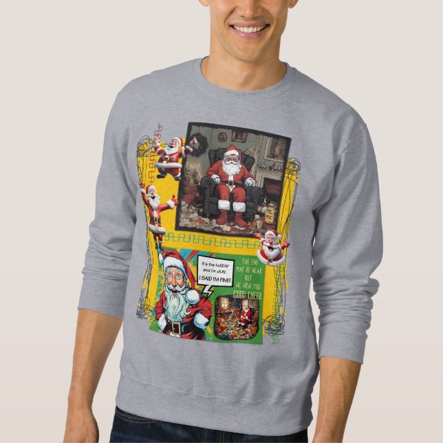 Sudadera Camiseta de la AYUDA del HO HO (Anverso)