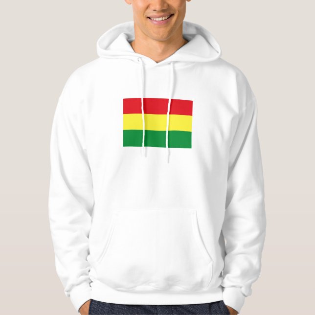 Sudadera Camiseta de la bandera de Bolivia (Anverso)