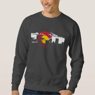 Sudadera Camiseta de la bandera de Colorado - horizonte de