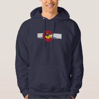 Sudadera Camiseta de la bandera de Colorado - Snowboarder -