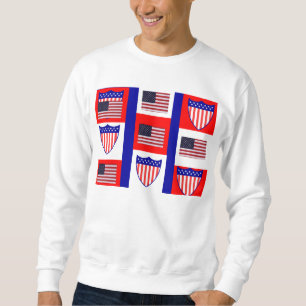 Sudadera Camiseta de la bandera de los Estados Unidos