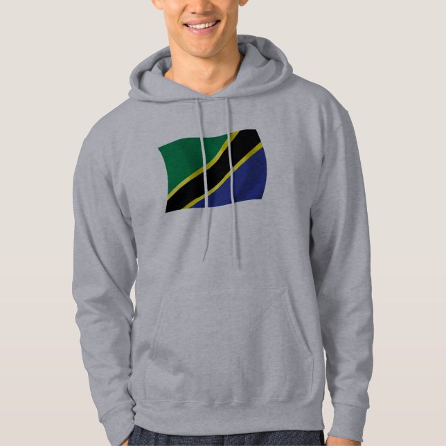 Sudadera Camiseta de la bandera de Tanzania (Anverso)