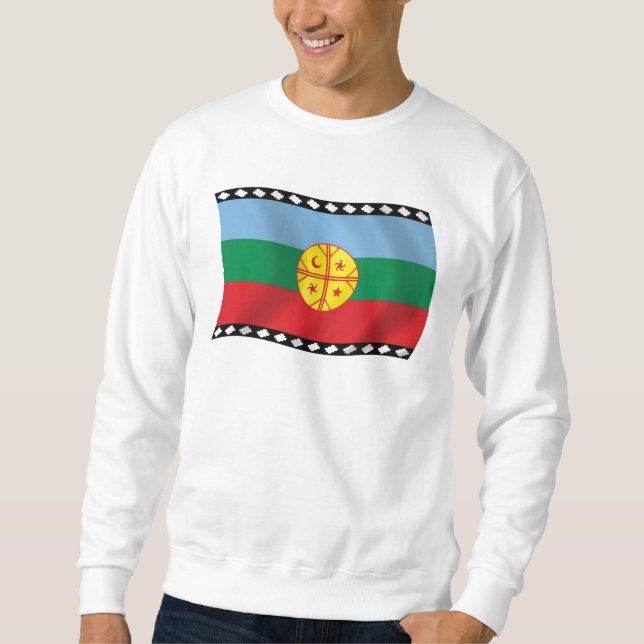 Sudadera Camiseta de la bandera mapuche (Anverso)