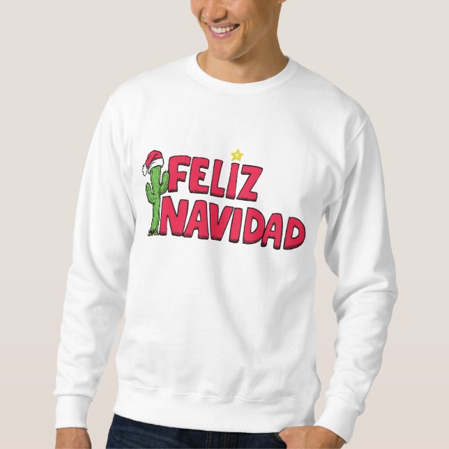 Sudadera Camiseta de la camiseta de Feliz Navidad (Anverso)