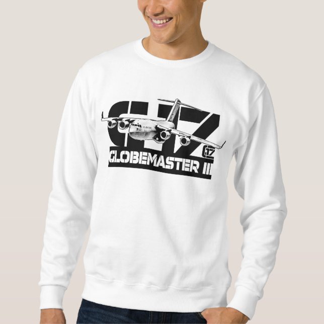 Sudadera Camiseta de la camiseta del C-17 Globemaster III (Anverso)