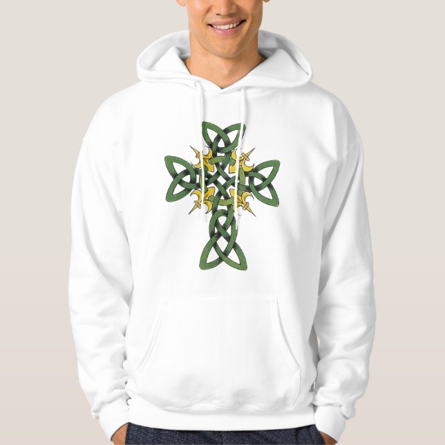 Sudadera Camiseta de la cruz céltica (Anverso)