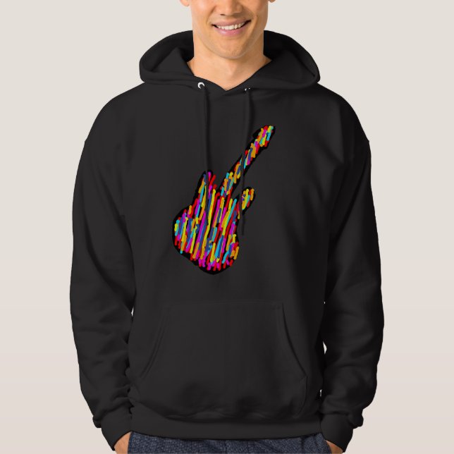 Sudadera camiseta de la guitarra (Anverso)