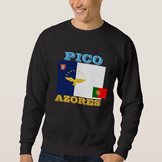Sudadera Camiseta de la isla de Azores Pico (Anverso)