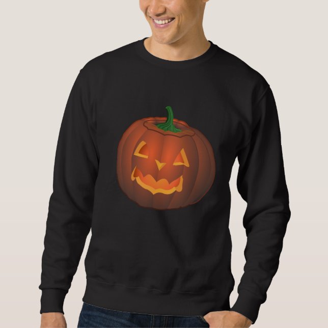 Sudadera Camiseta de la Jack-o-linterna de la calabaza de (Anverso)