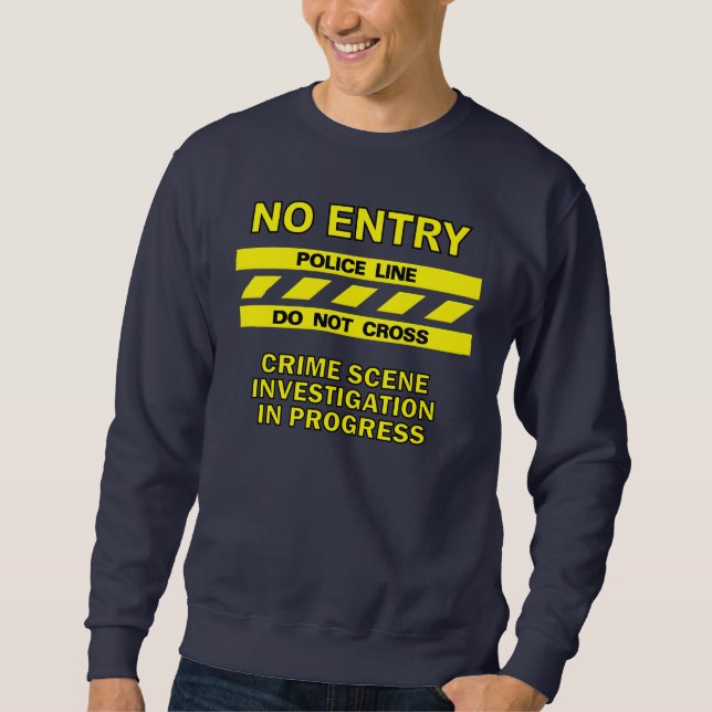 Sudadera Camiseta de la línea de policía - elige tu estilo  (Anverso)
