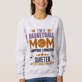 Sudadera Camiseta de la madre del baloncesto