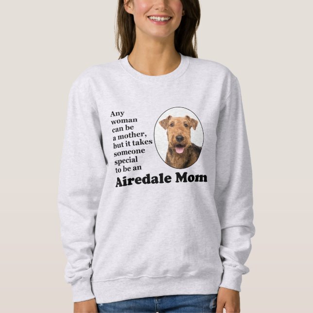 Sudadera Camiseta de la mamá de Airedale (Anverso)