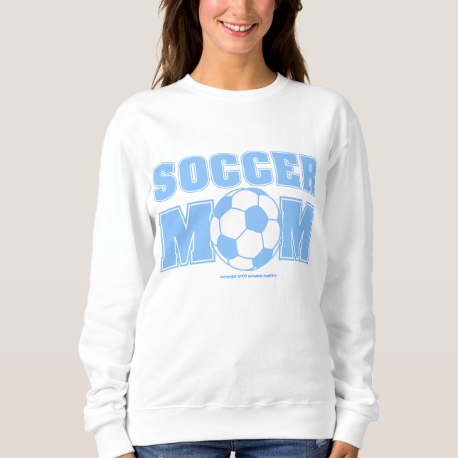 Sudadera Camiseta de la mamá del fútbol (Anverso)