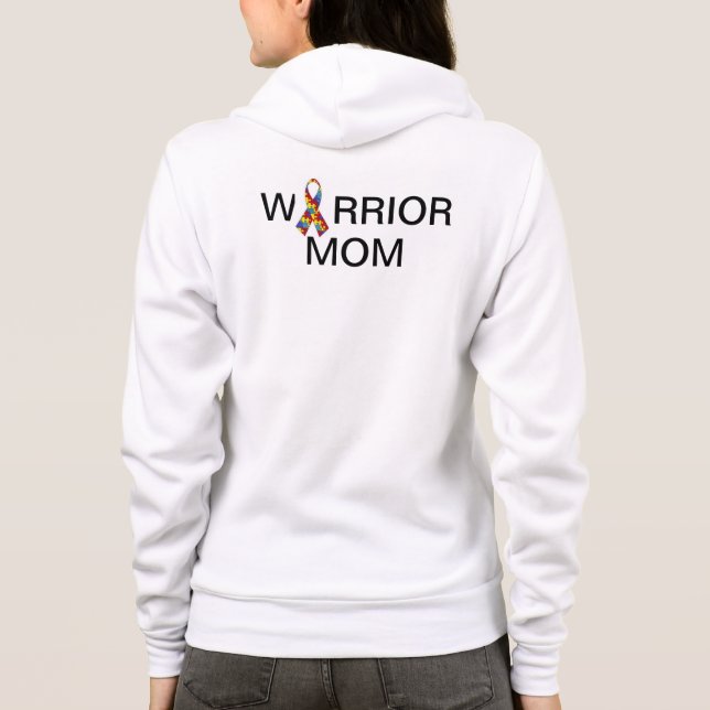 Sudadera Camiseta de la mamá del guerrero (Reverso)