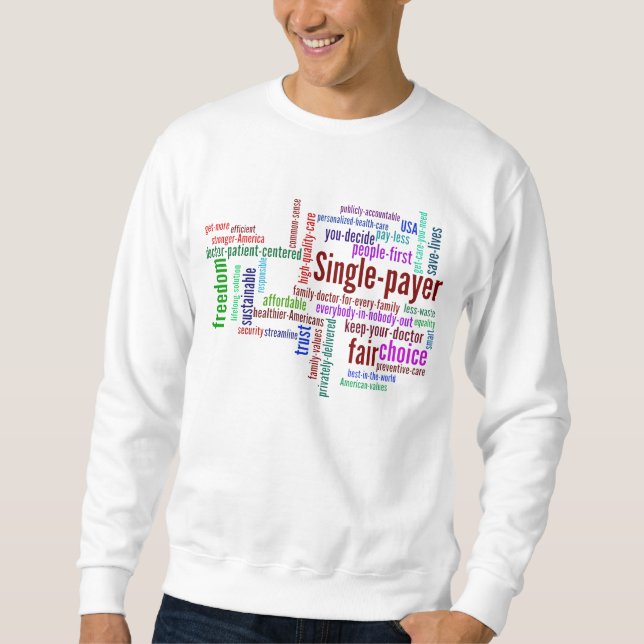 Sudadera Camiseta de la nube de la palabra (Anverso)