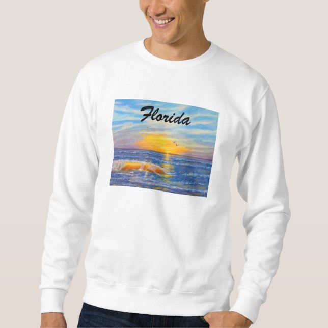 SUDADERA "CAMISETA DE LA OLA OCEÁNICA 2 DE LA PUESTA DEL (Anverso)