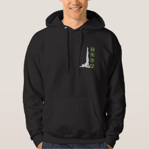 Sudadera Camiseta de la oscuridad de la actitud de la yoga