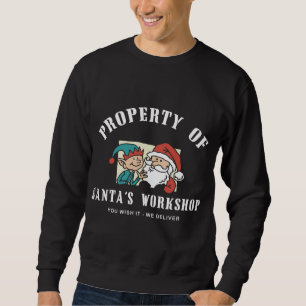 Sudadera Camiseta de la oscuridad del taller de Santa de la