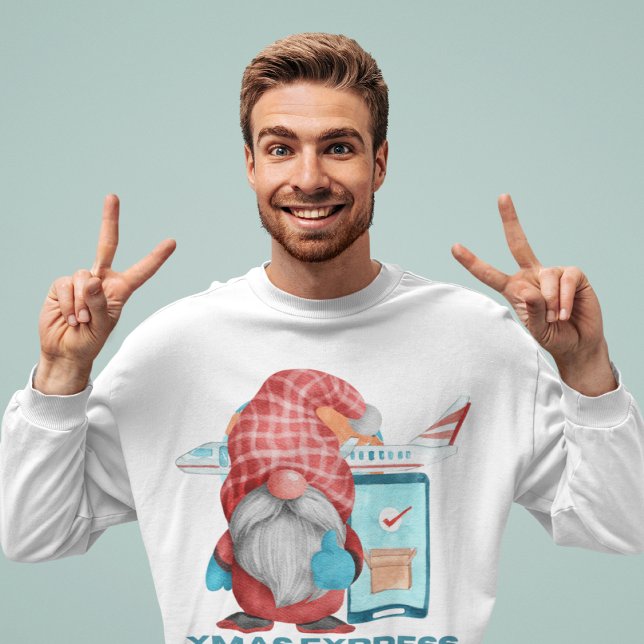 Sudadera Camiseta de la pareja divertida de Santa Xmas Expr (Subido por el creador)